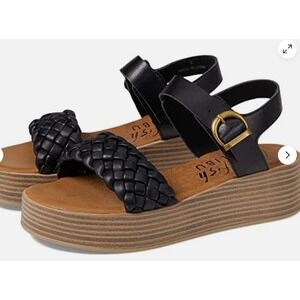 Blowfish‎ Malibu Womens Lapaz Braided Platform Sandal Ankle Strap Size 8